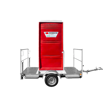 Cabine WC sur remorque